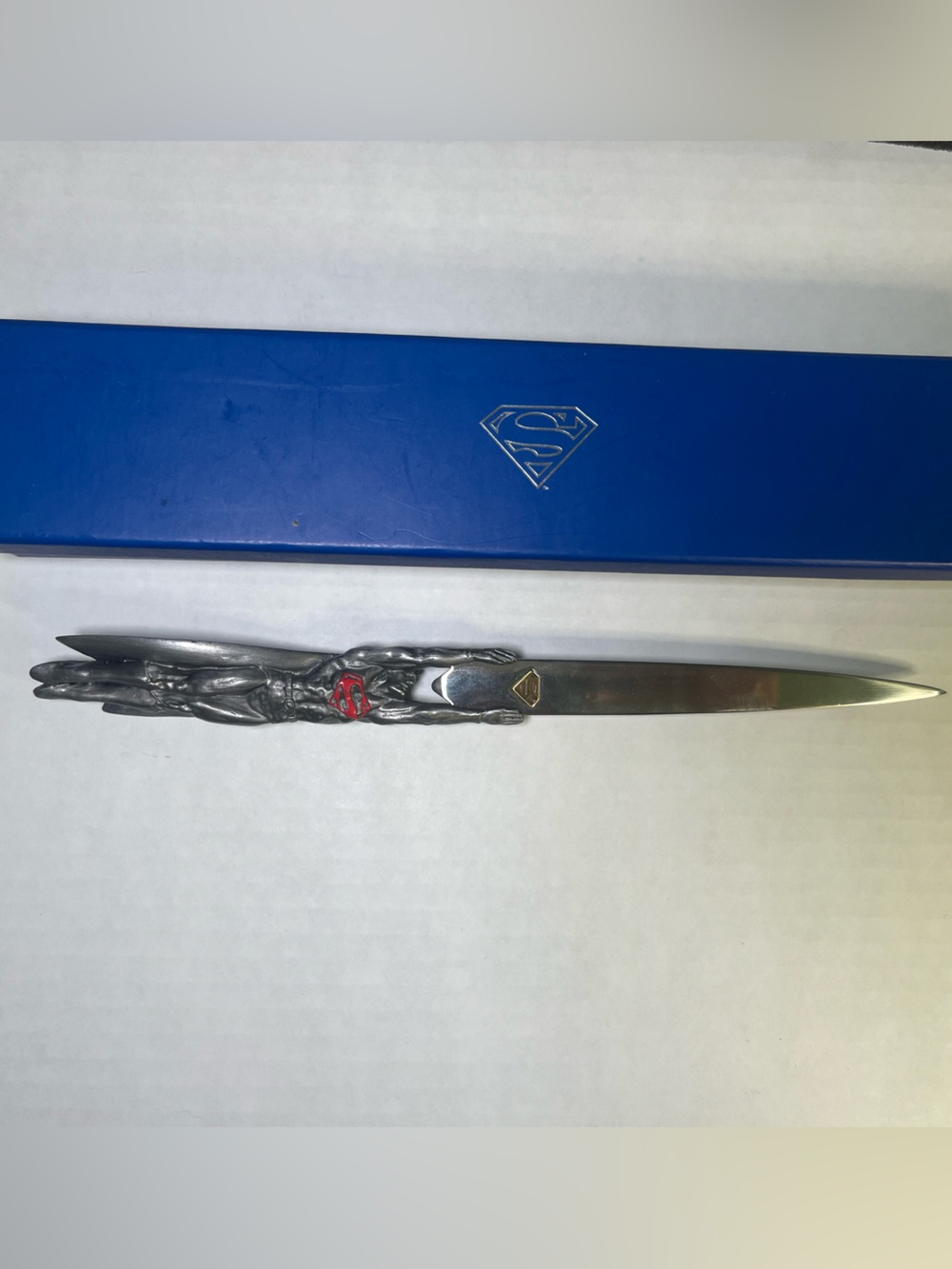 DC Comics Blue and Silver Superman Letter Opener